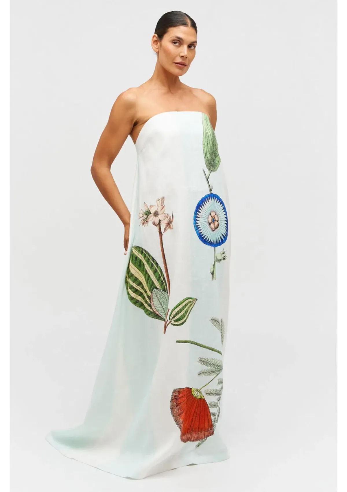 Oroton Grand Floral Gown Print Size 8 - Image 1