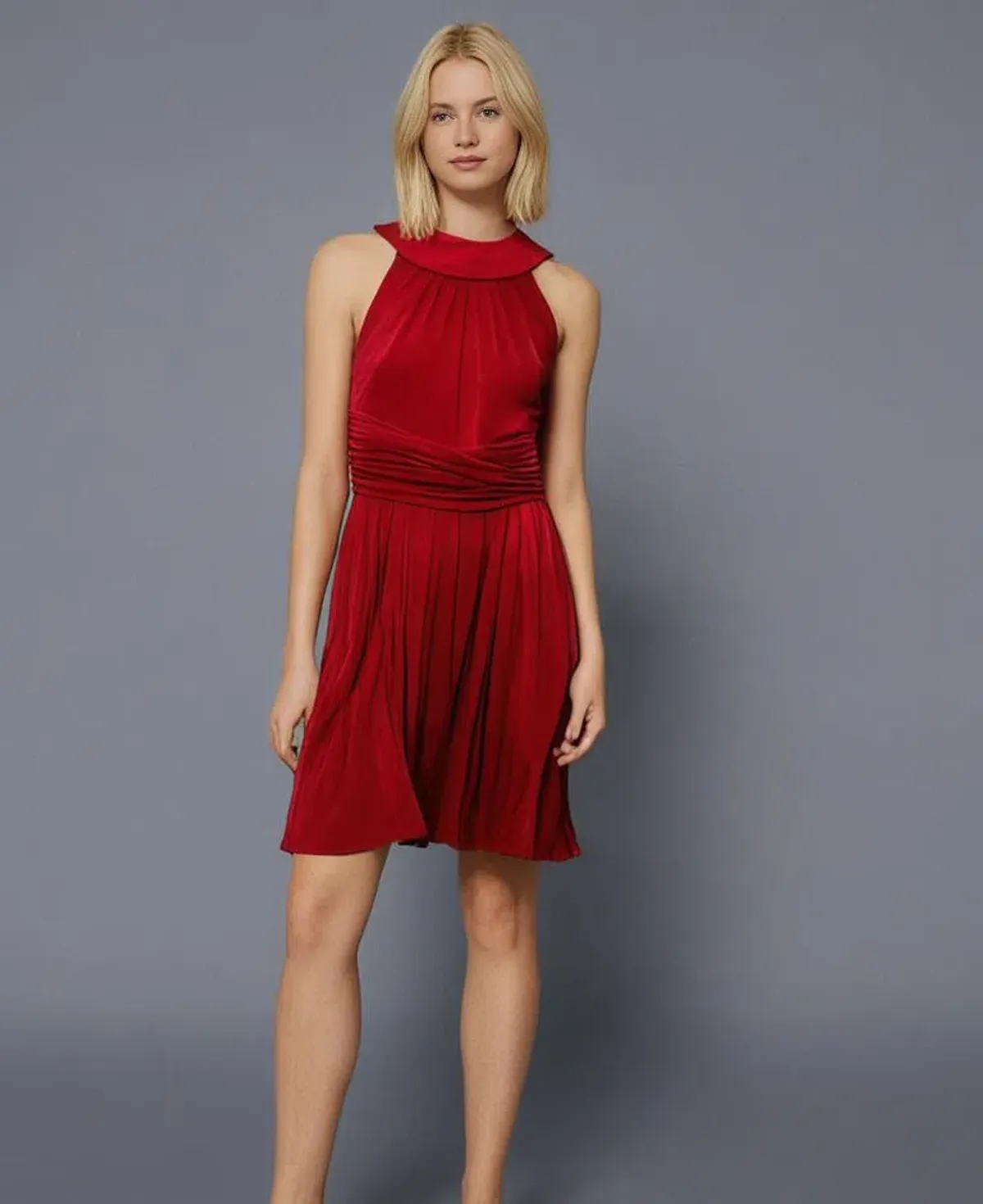 Alex Perry Mini Dress Tulle Infinity Romantic Red Size 10  - Image 1
