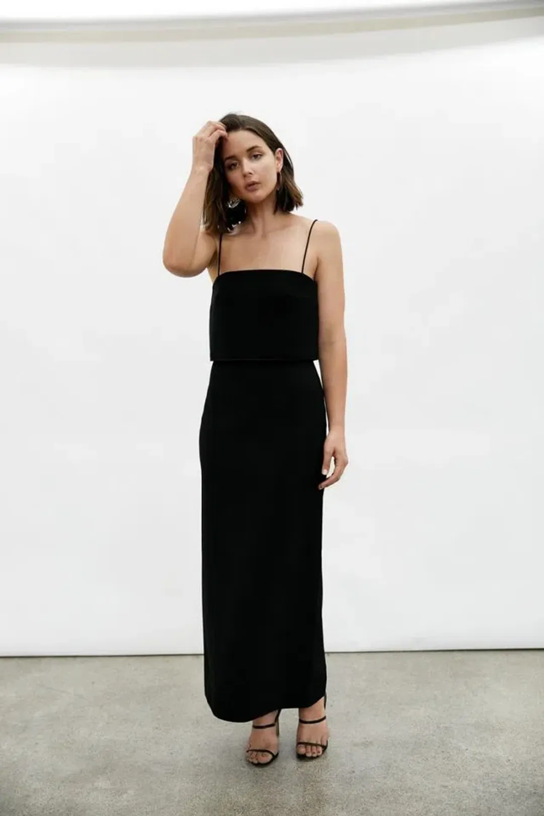Dion Lee Column Dress Black Size 6 for rent on The Volte - main image