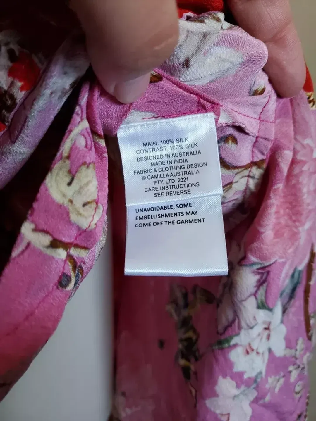 Camilla x Robbie Williams Button Front Frill Dress pink XXS What Happens on TOUR for rent on The Volte - main image