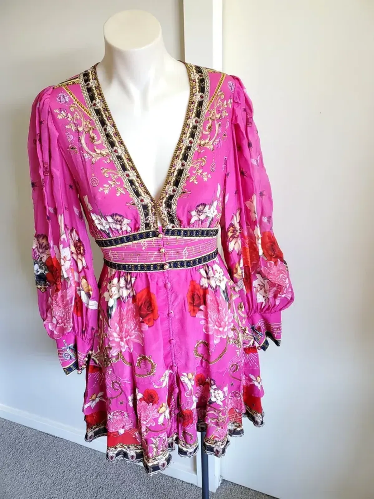 Camilla x Robbie Williams Button Front Frill Dress pink XXS What Happens on TOUR - Image 13