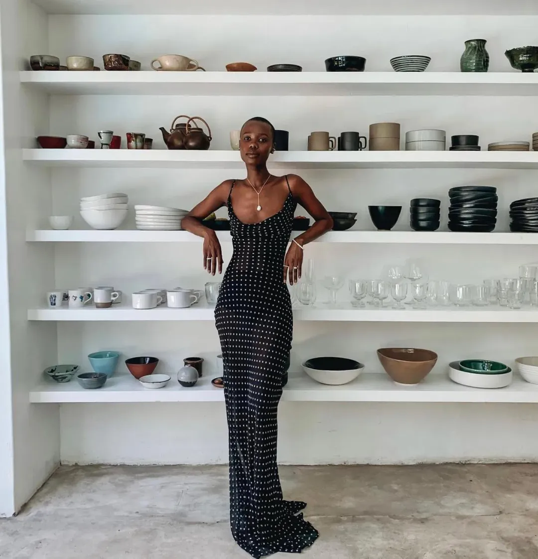 Rat & Boa Gisela Polka Dot Dress Black Size XS/Au 6 for rent on The Volte - main image