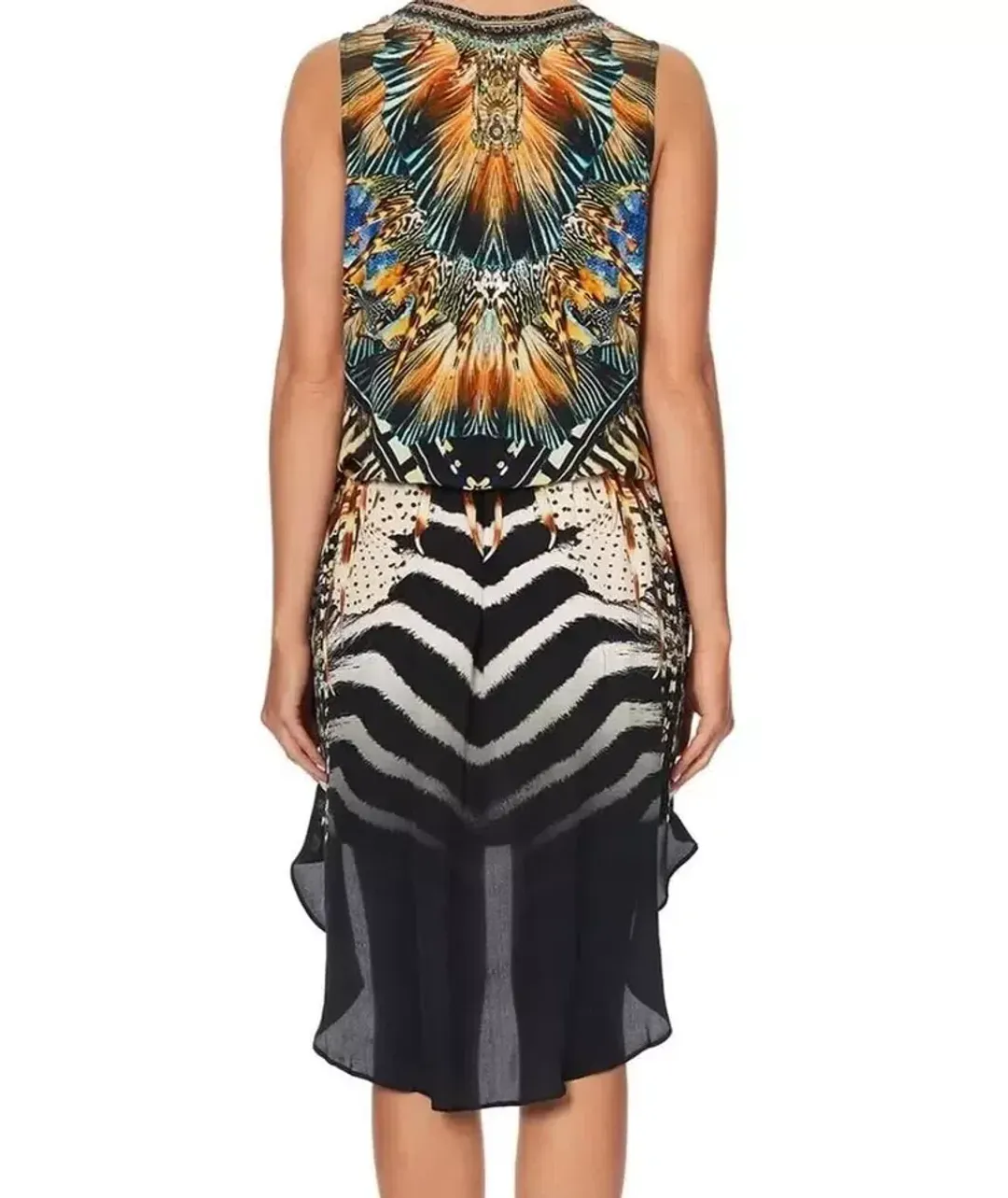 Camilla Cross Over Dress With Long Back Lost Paradise Size XS/Au 8  for rent on The Volte - main image