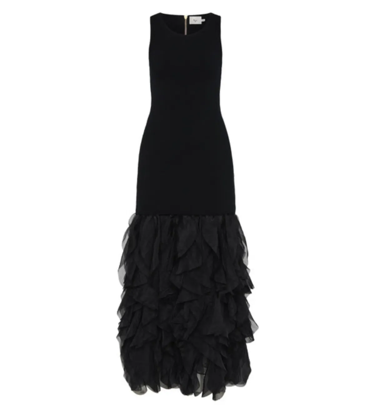 Aje Elations Knit Maxi Dress Black Size L/Au 12 - Image 3