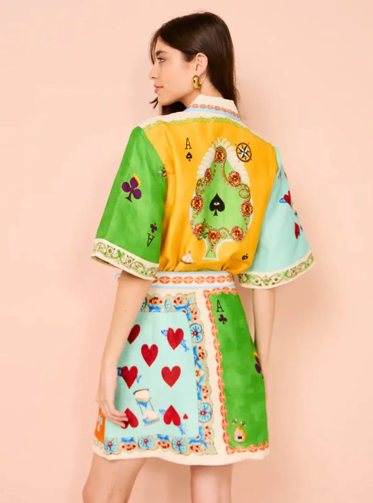 Alemais Rummy Mini Dress Multi Size 8 - Image 2