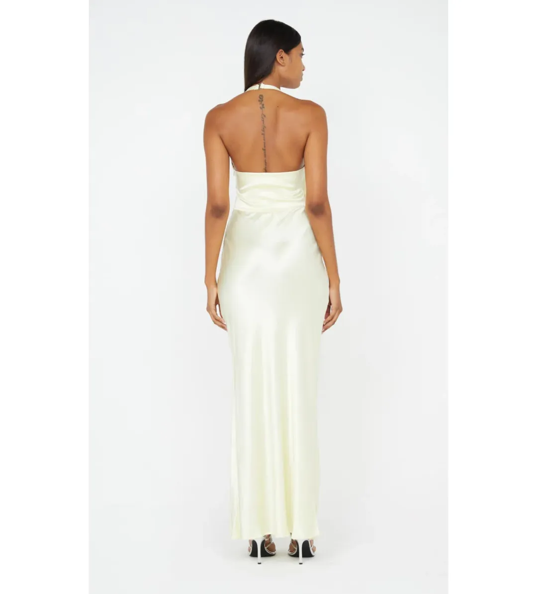 Bec + Bridge Sabia Twist Maxi Dress Ice Yellow Size 14 for rent on The Volte - main image