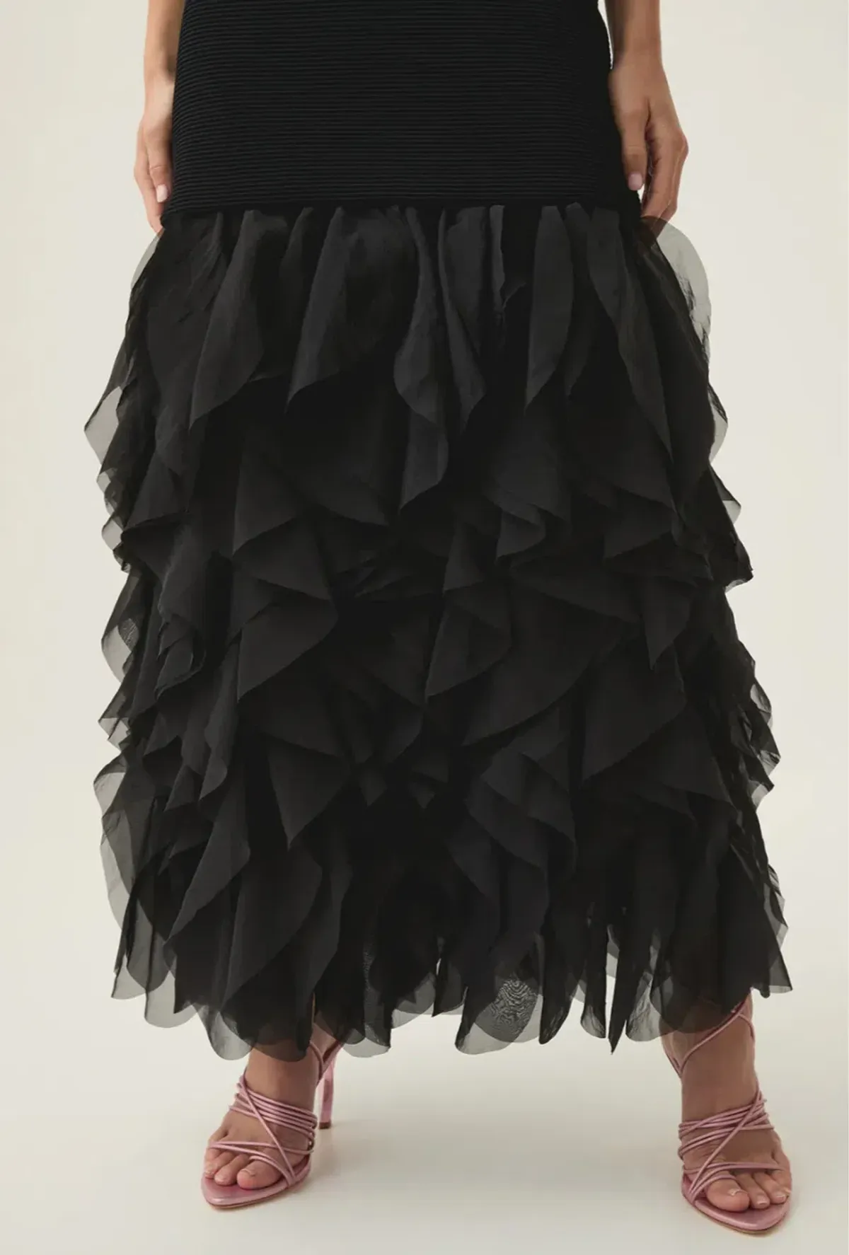 Aje Elations Knit Maxi Dress Black  Size 14  - Image 3