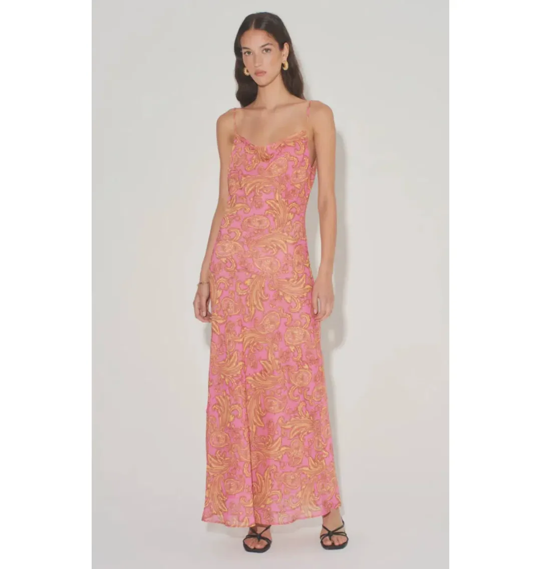 Hansen & Gretel Florencia Dress Pink Floral Size S / AU 8 for rent on The Volte - main image