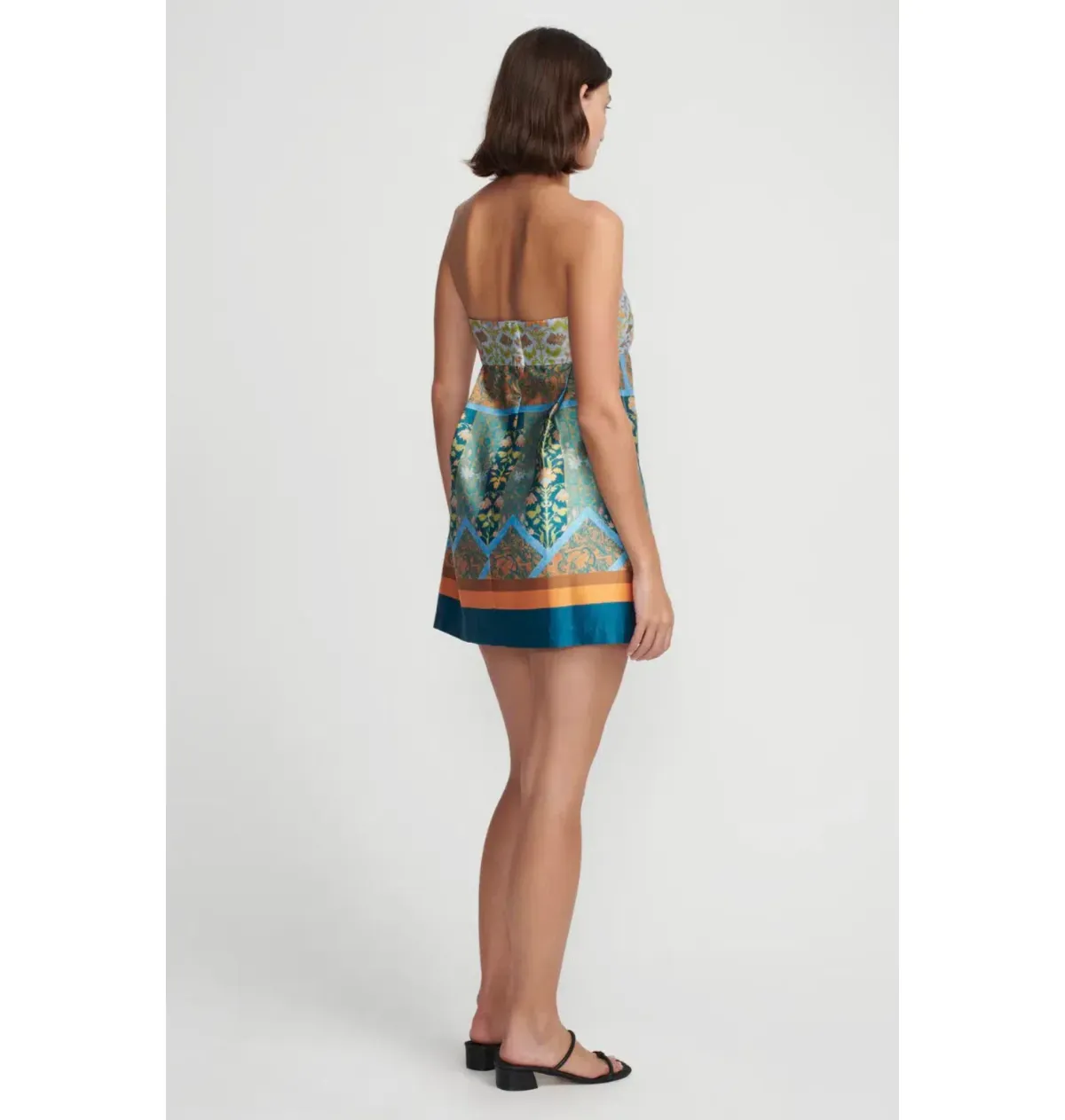 Hansen & Gretel Hayes Mini Dress Floral Tile Size S / AU 8 - Image 3