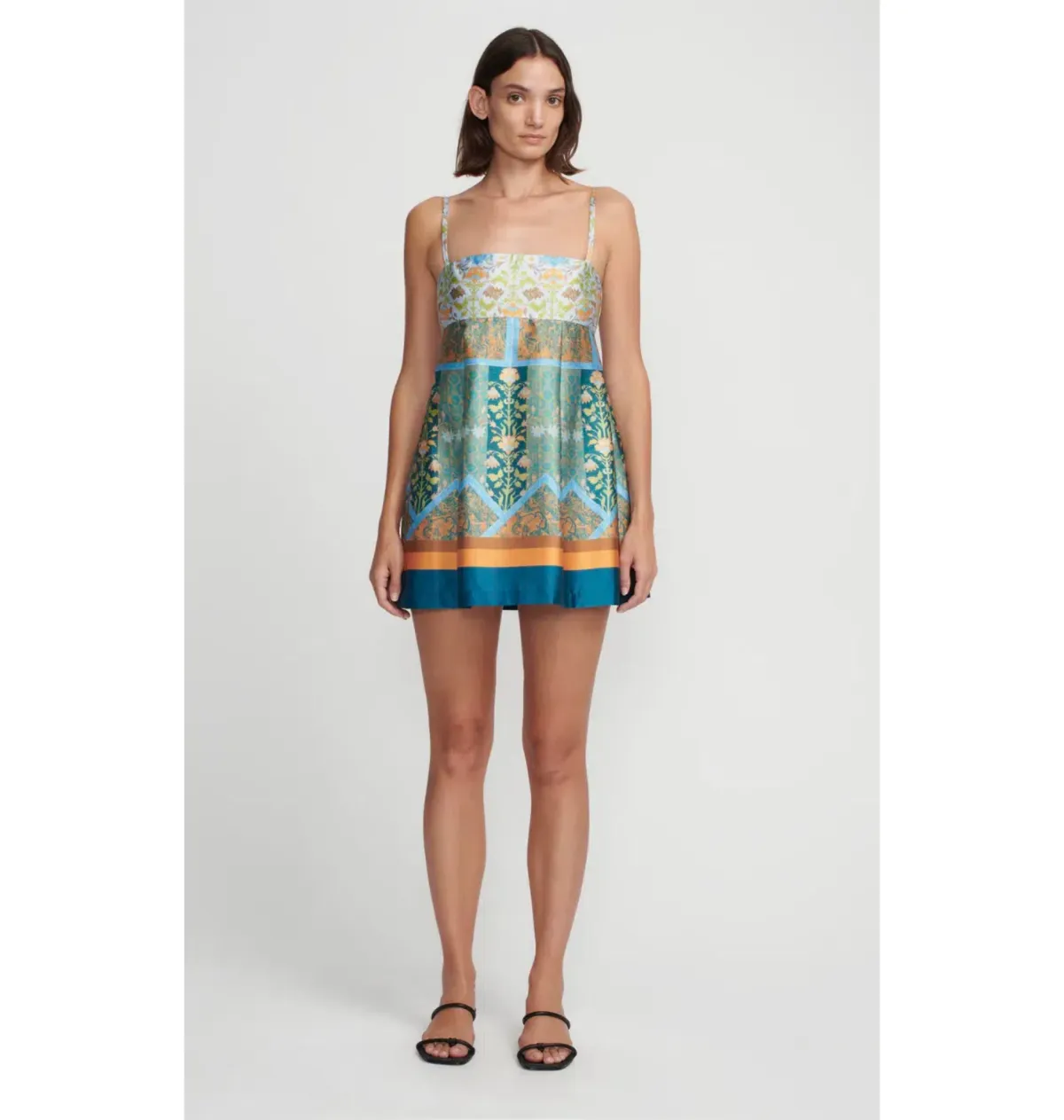 Hansen & Gretel Hayes Mini Dress Floral Tile Size S / AU 8 - Image 1