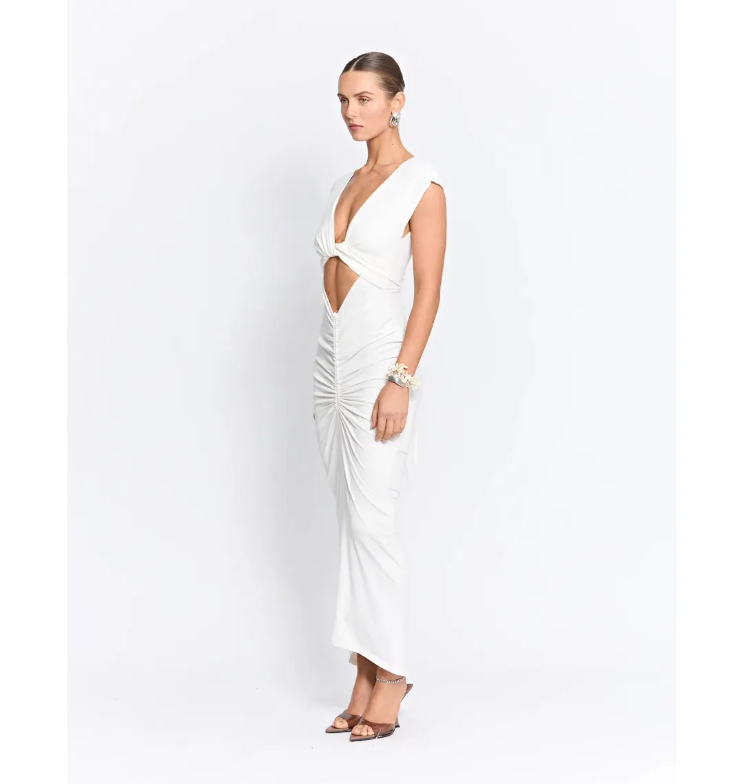 Pfeiffer Ramos Dress Off White Size Medium / AU 10 for rent on The Volte - main image