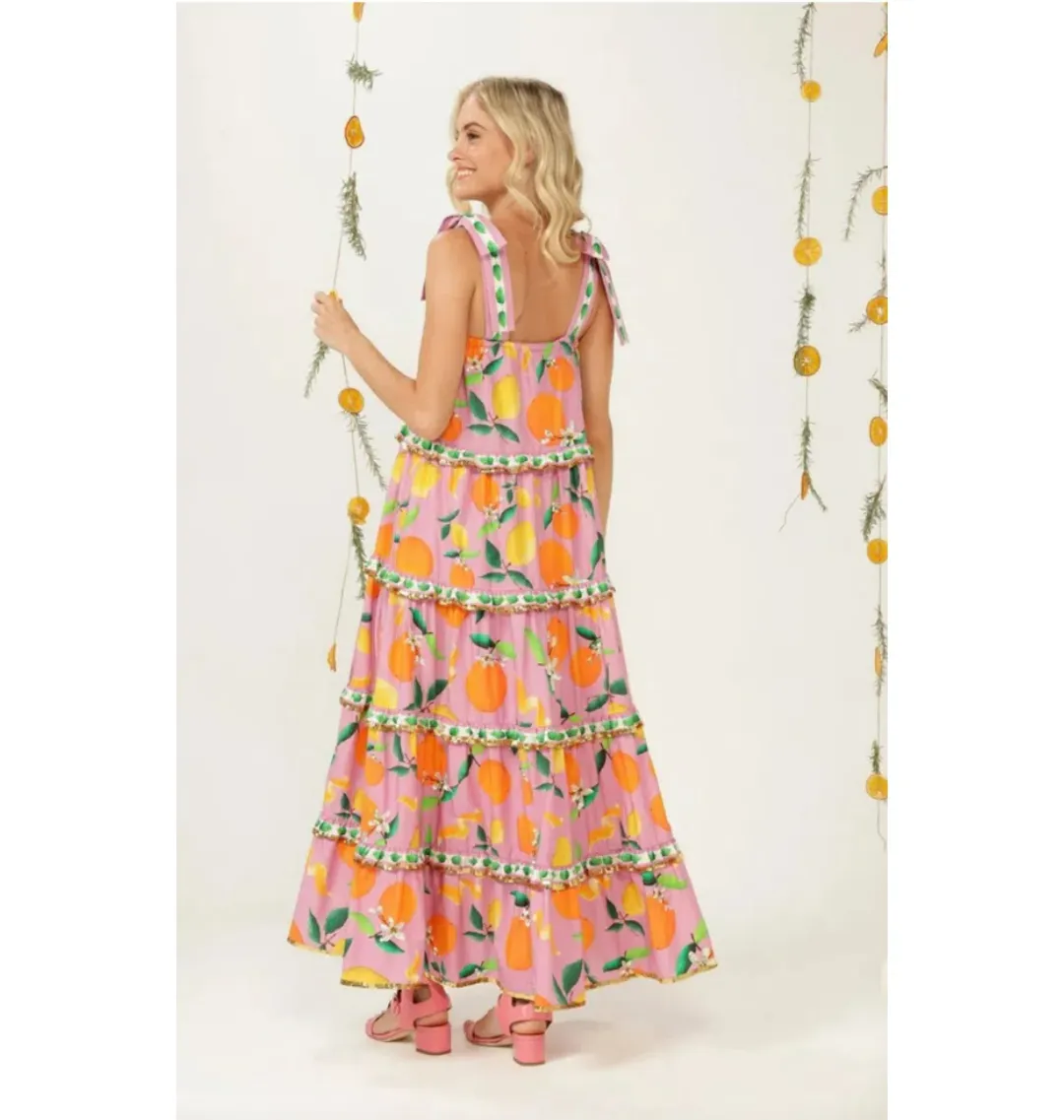 Love Bonfire The Label Twist of Lemon Dress Multi Size AU 8 for rent on The Volte - main image