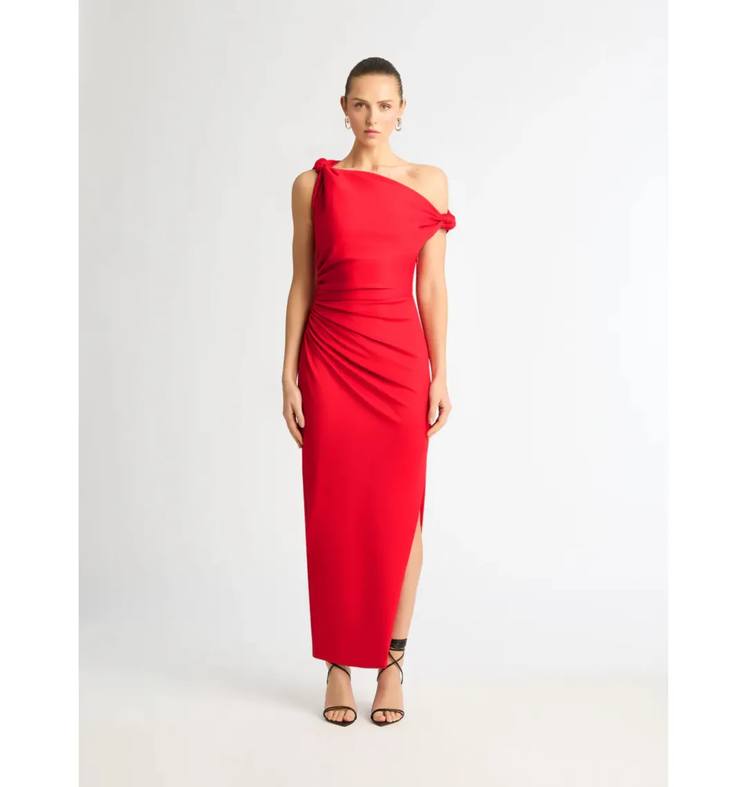 Sheike Ludlow Midi Dress Red Size AU 8 for rent on The Volte - main image