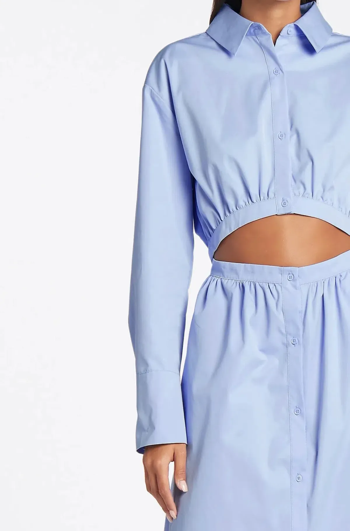 Sir the Label Ilkin Deconstructed Shirtdress Blue Size AU 8  - Image 2