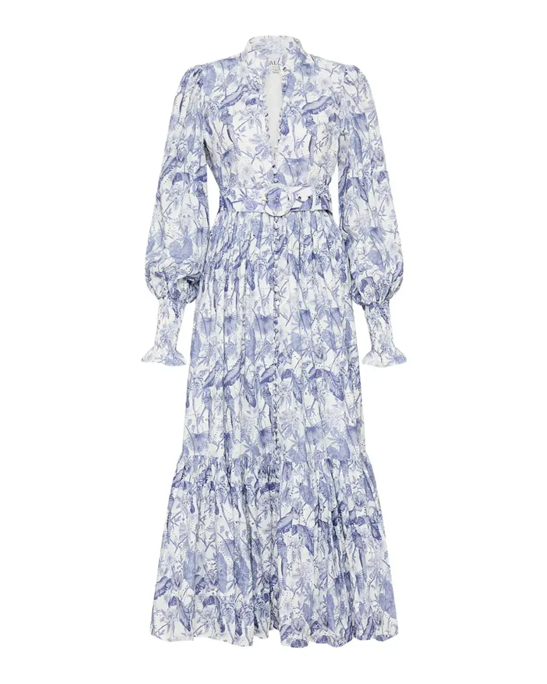 Palm Noosa Royal Flush Dress In Jungle Blue Size 10 for rent on The Volte - main image