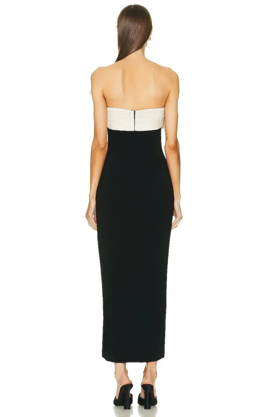 Rachel Gilbert Lavina Midi Dress Black Size 8/S for rent on The Volte - main image
