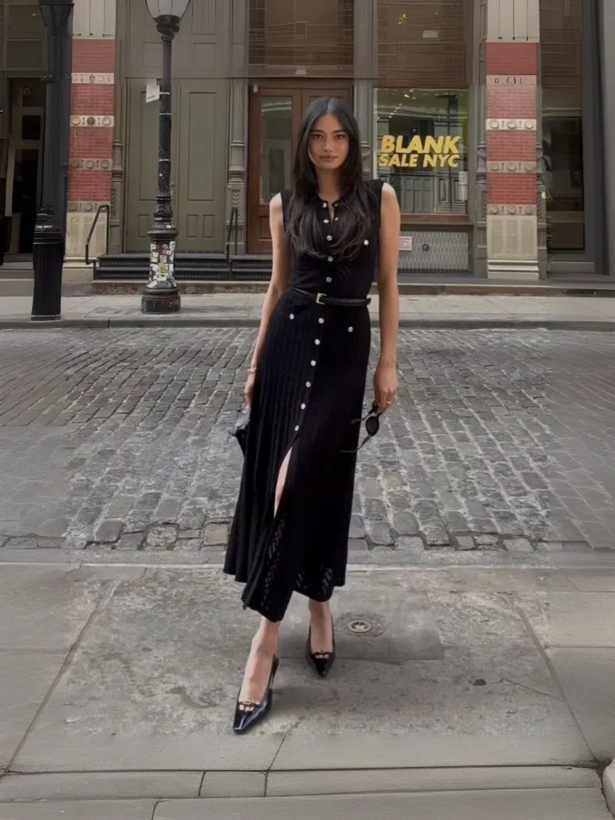 Sandro Tuileries Knit Midi Dress Black Size 38 / AU 8 - Image 2