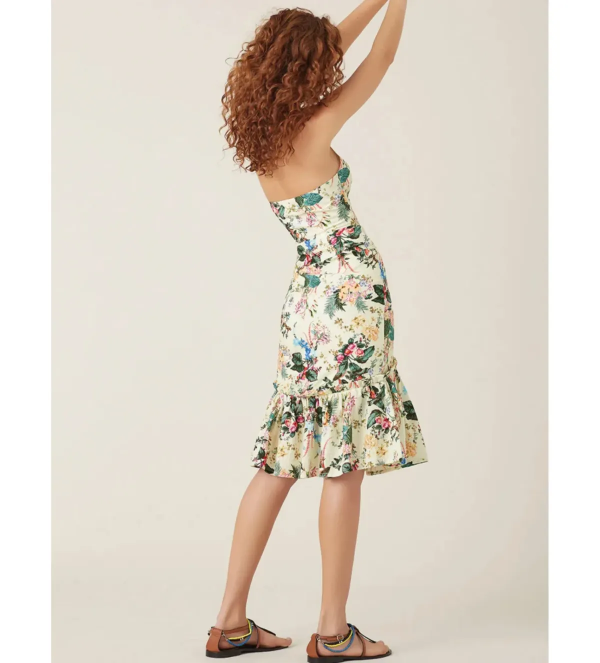 Tigerlily Kalani Midi Dress in Lemon Size AU 10 - Image 4