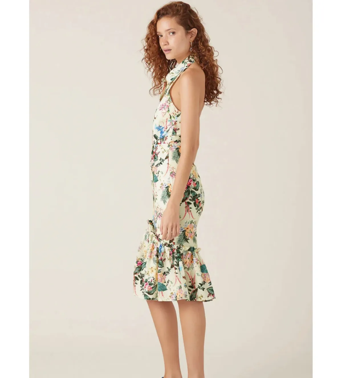 Tigerlily Kalani Midi Dress in Lemon Size AU 10 - Image 2