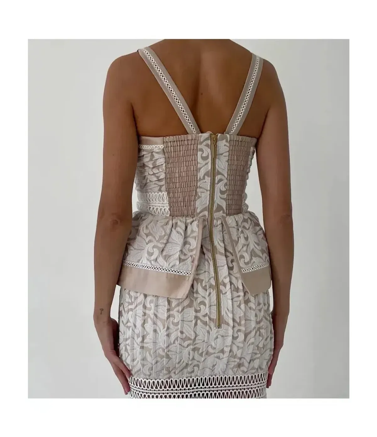 Aje Miramare Midi Dress Oriental Lace Embroidered wedding event Size AU 10 / us 6 - Image 3