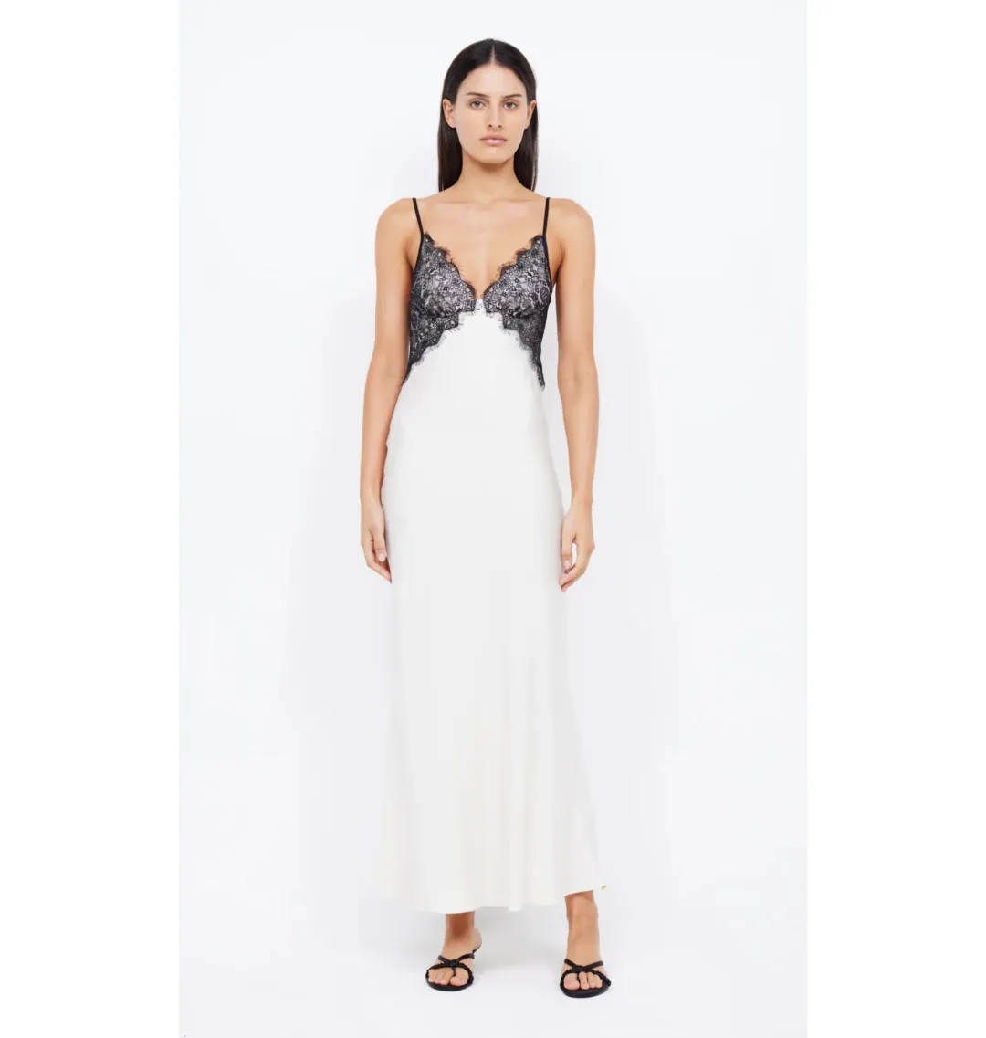 Bec & Bridge Emery Lace Maxi Dress Ivory/Black Size AU 6 for rent on The Volte - main image