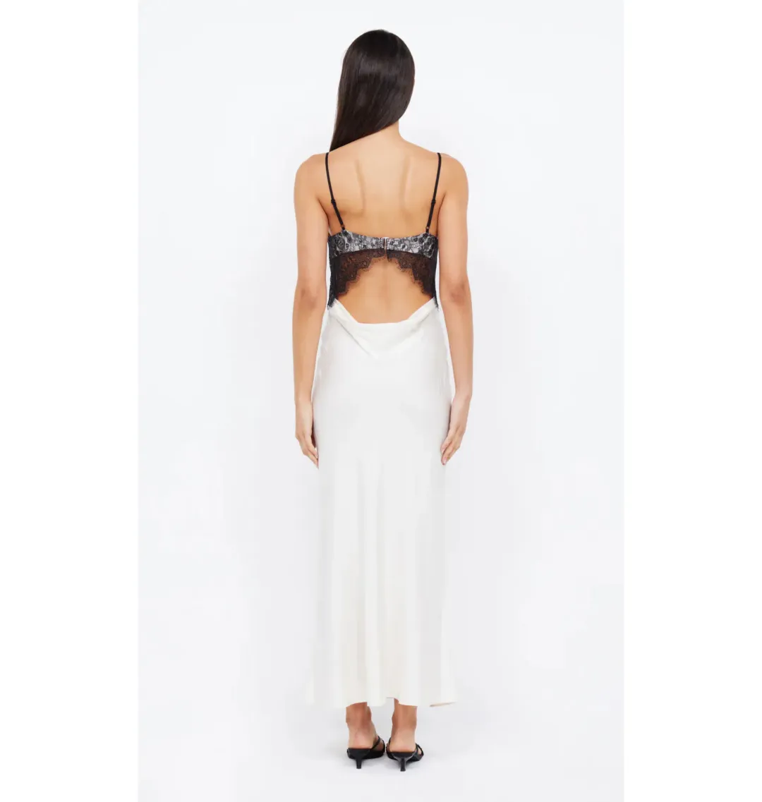 Bec & Bridge Emery Lace Maxi Dress Ivory/Black Size AU 6 for rent on The Volte - main image