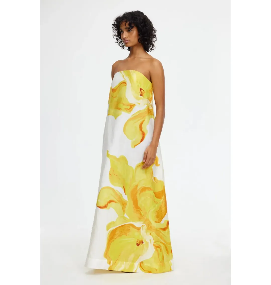 Acler Hopton Dress in Ivory Calla Lily Size AU 10 for rent on The Volte - main image