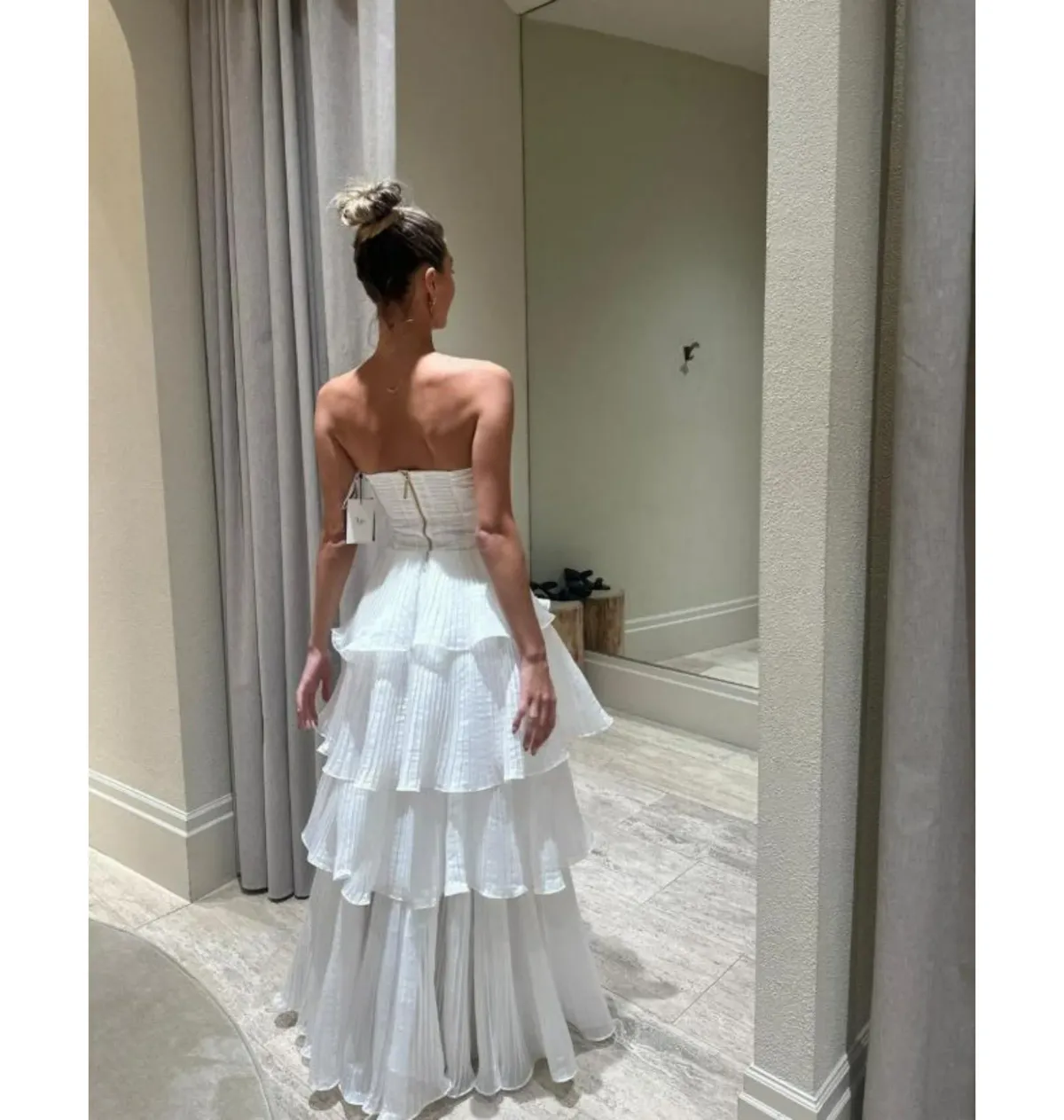 Aje Set Sunbeam Bustier and Cosmos Skirt in White Size AU 4  - Image 2