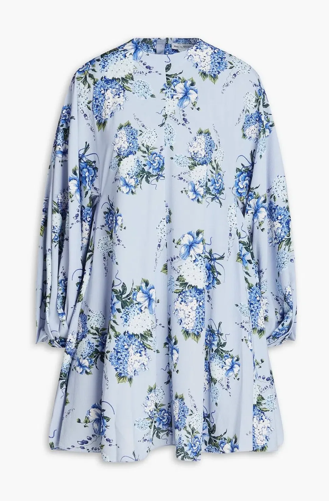 Emilia Wickstead Nova Wisteria Long Sleeve Mini Dress Floral Size AU 14 for rent on The Volte - main image