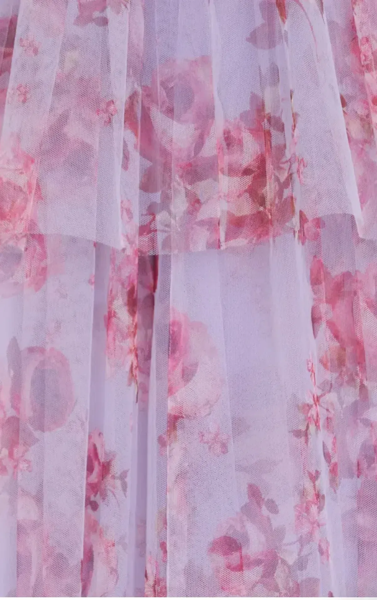 Lela Rose Floral Tiered Tulle Dress Purple Size AU 14 - Image 9