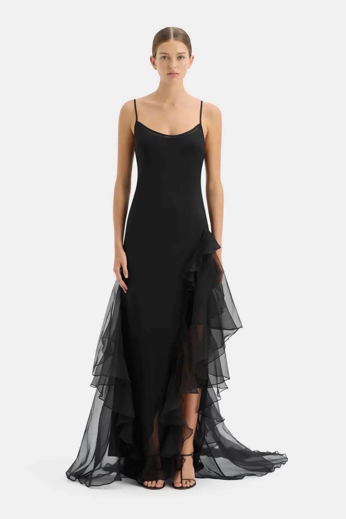 Sir the Label Sage Flounce Gown Black Size 1 / AU 8 - Image 2