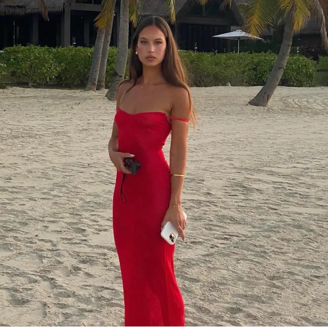 Asta Resort Delilah Maxi Dress Rossa Size 8 for rent on The Volte - main image