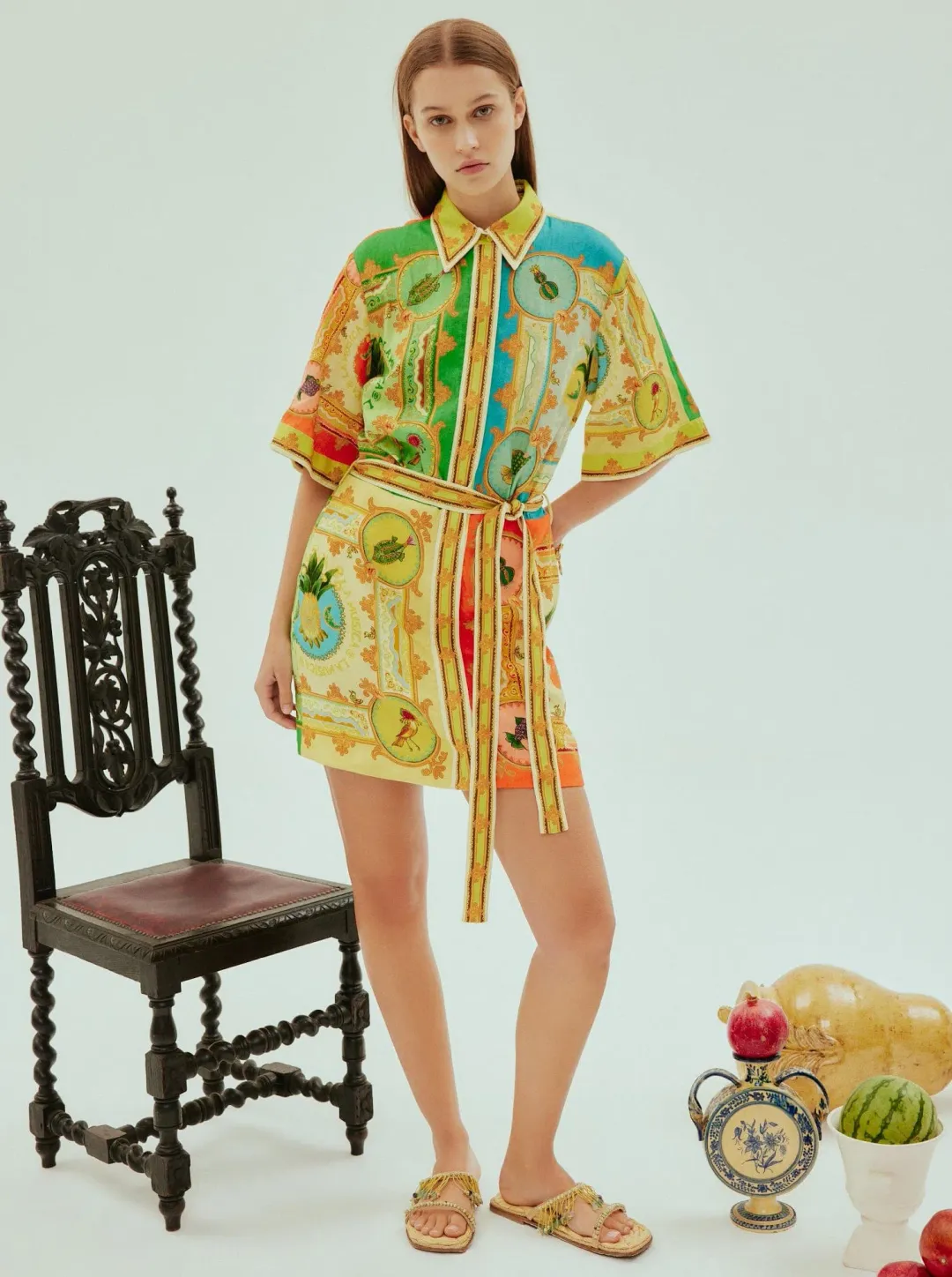 Alemais La Musica Mini Dress Print Size 12 for rent on The Volte - main image