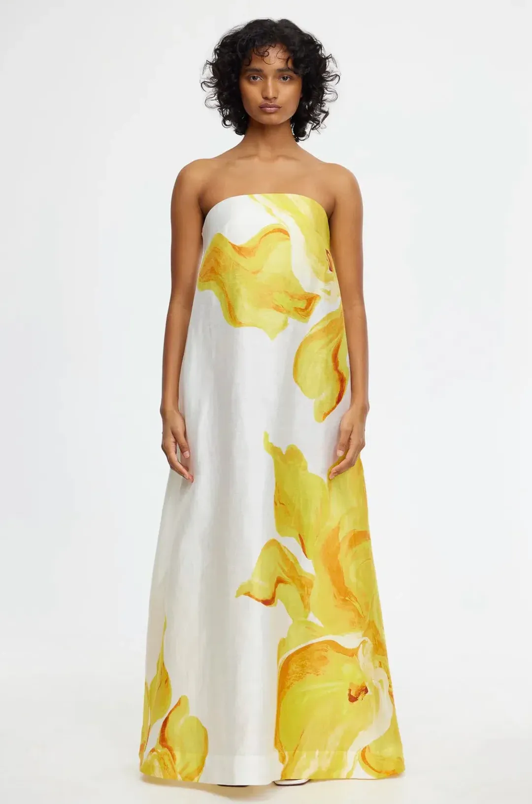 Acler Hopton Dress Ivory Calla Lily Size 10 for rent on The Volte - main image