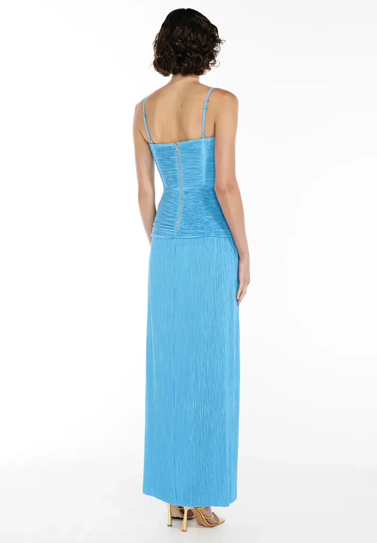 Manning Cartell Double Time Pleat Dress Blue - Image 3