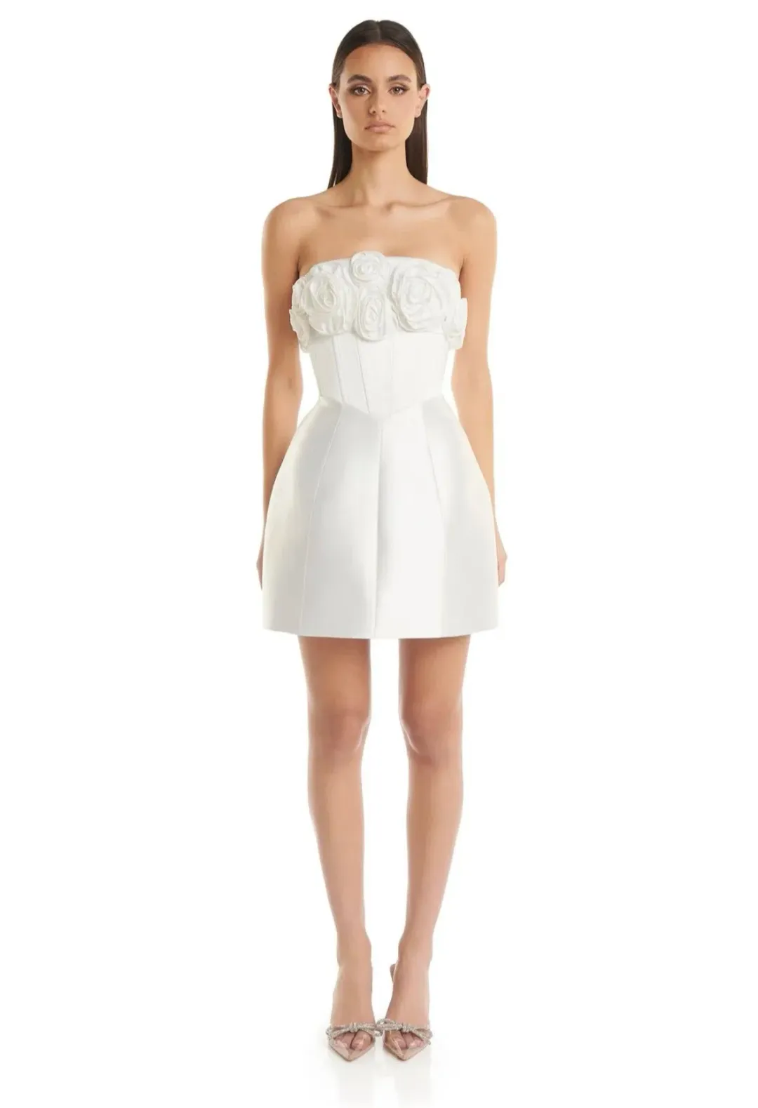 Eliya the Label Tehanni Dress in White Size S/Au 8  for rent on The Volte - main image