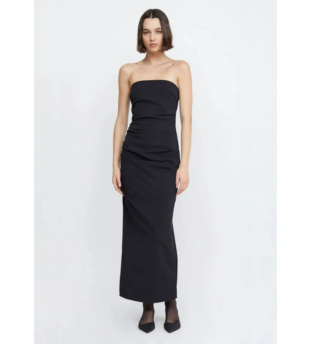 Bec & Bridge Zelie Strapless Maxi Dress Black Size AU 10 for rent on The Volte - main image