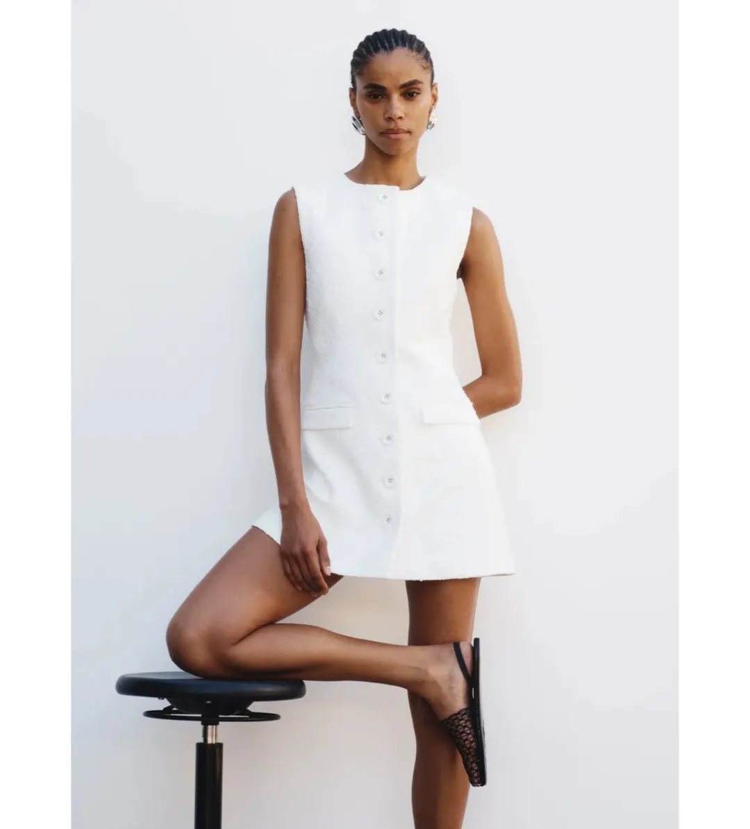 Anna Quan Sofia Dress in Boucle Size AU 8  for rent on The Volte - main image