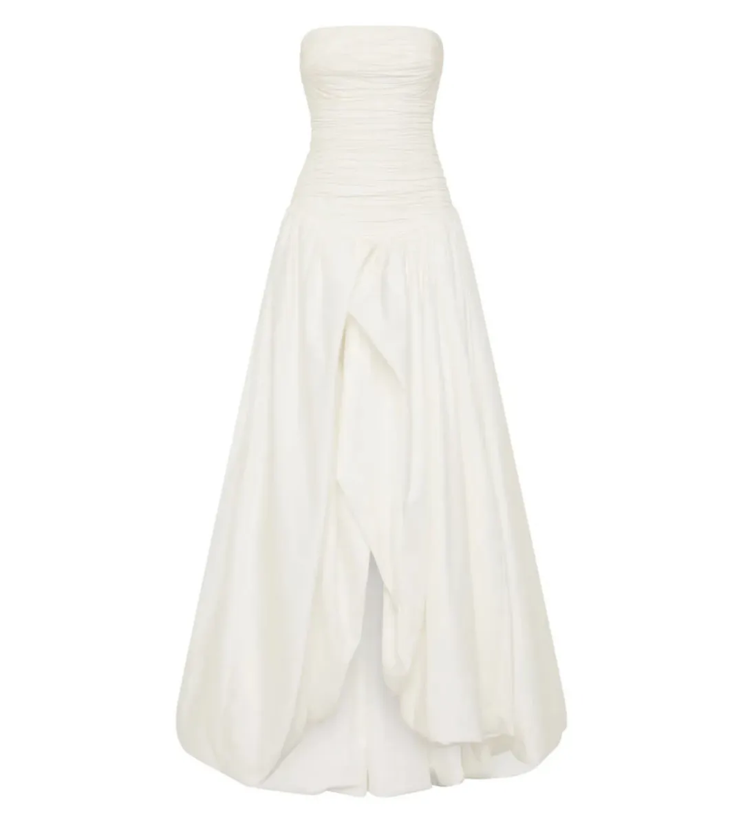 Aje Violette Bubble Hem Maxi Dress Ivory Size AU 12 for rent on The Volte - main image