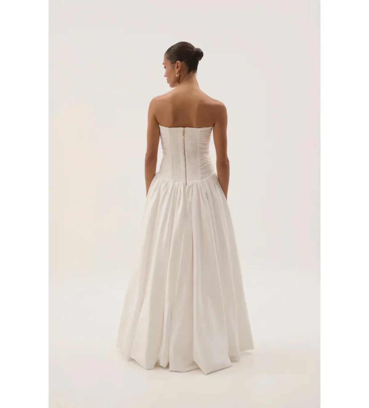 Aje Violette Bubble Hem Maxi Dress Ivory Size AU 12 - Image 3