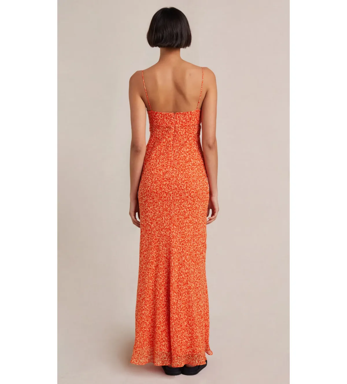 Bec & Bridge Cheri Maxi Dress Orange Size AU 8 - Image 3