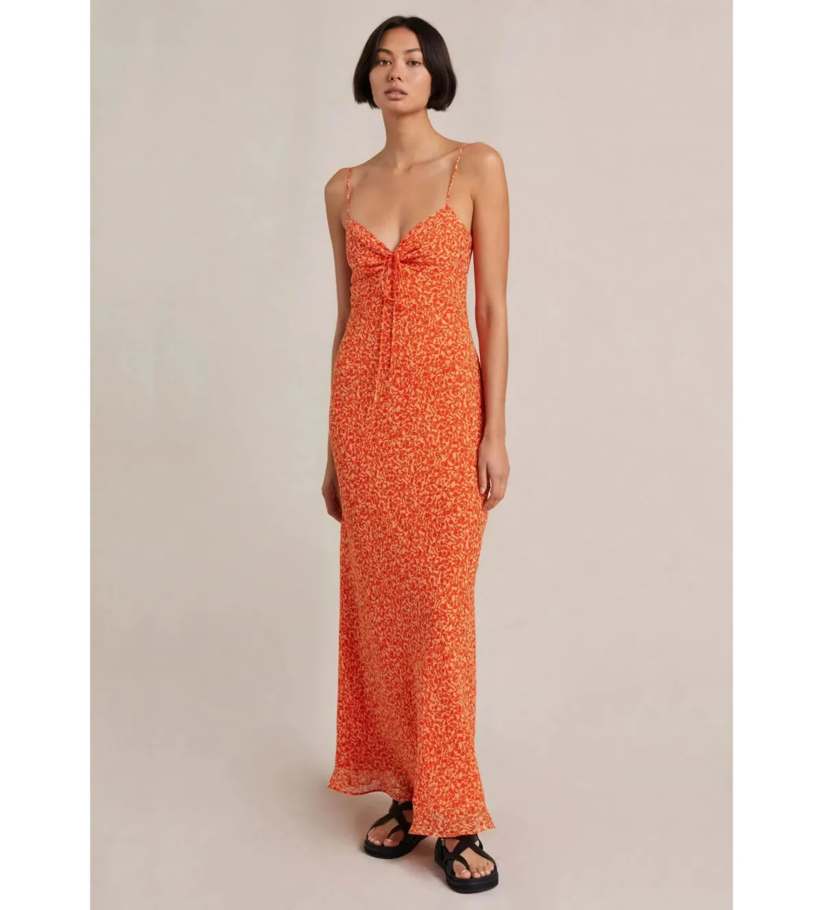 Bec & Bridge Cheri Maxi Dress Orange Size AU 8 - Image 1