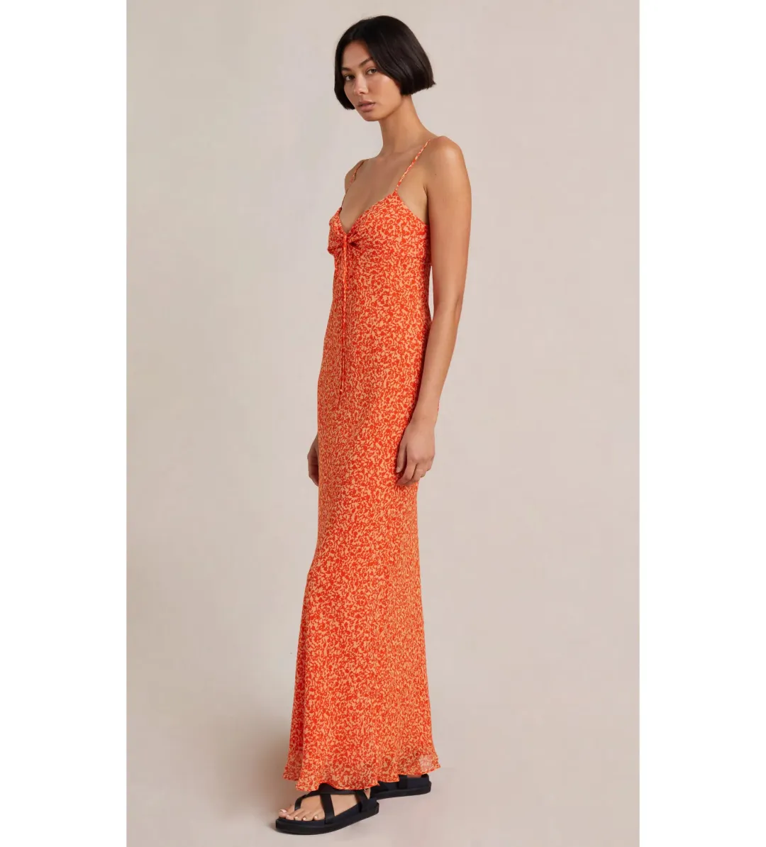 Bec & Bridge Cheri Maxi Dress Orange Size AU 8 for rent on The Volte - main image
