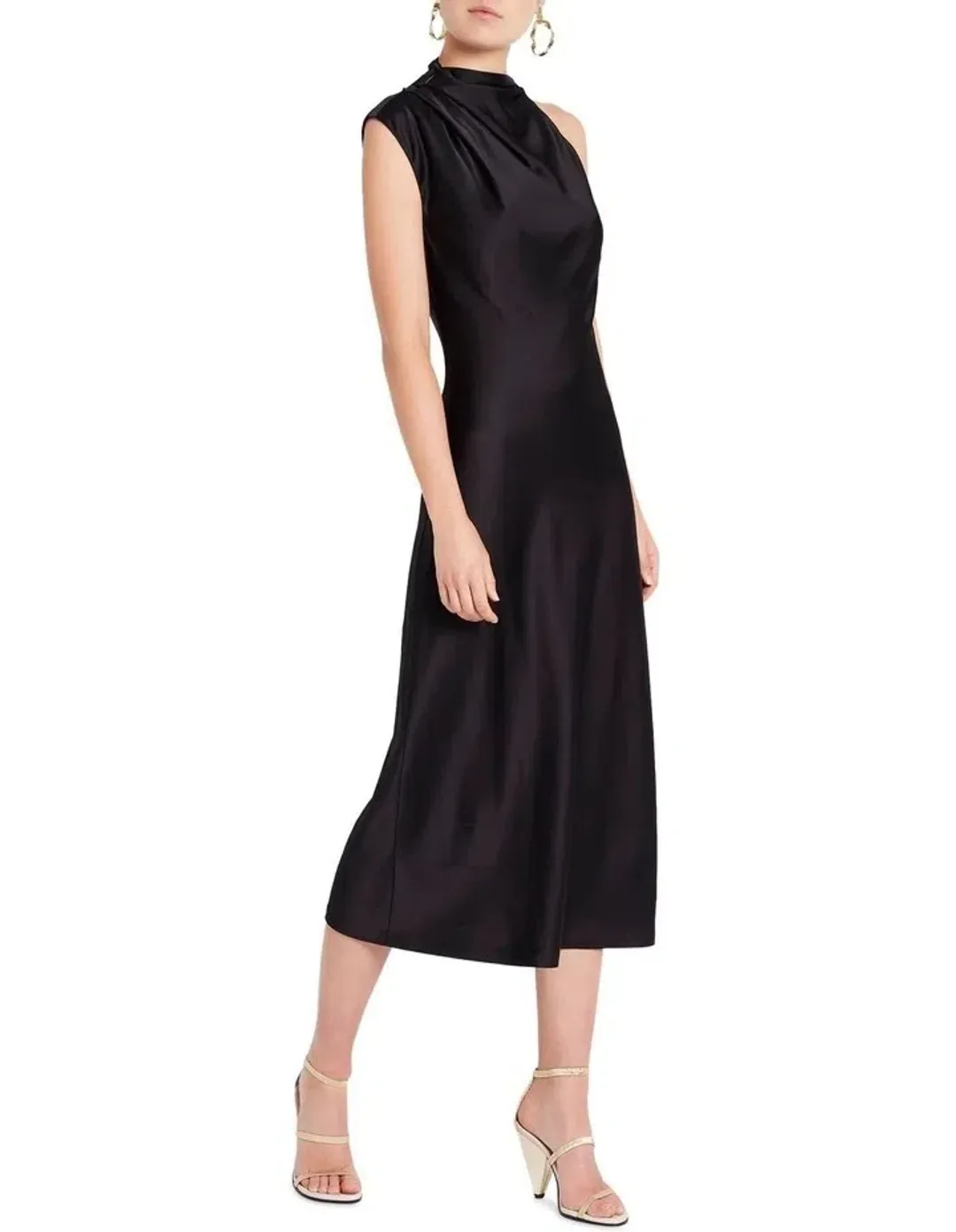Sass & Bide Shot of Love Midi Dress Black Size 8 for rent on The Volte - main image