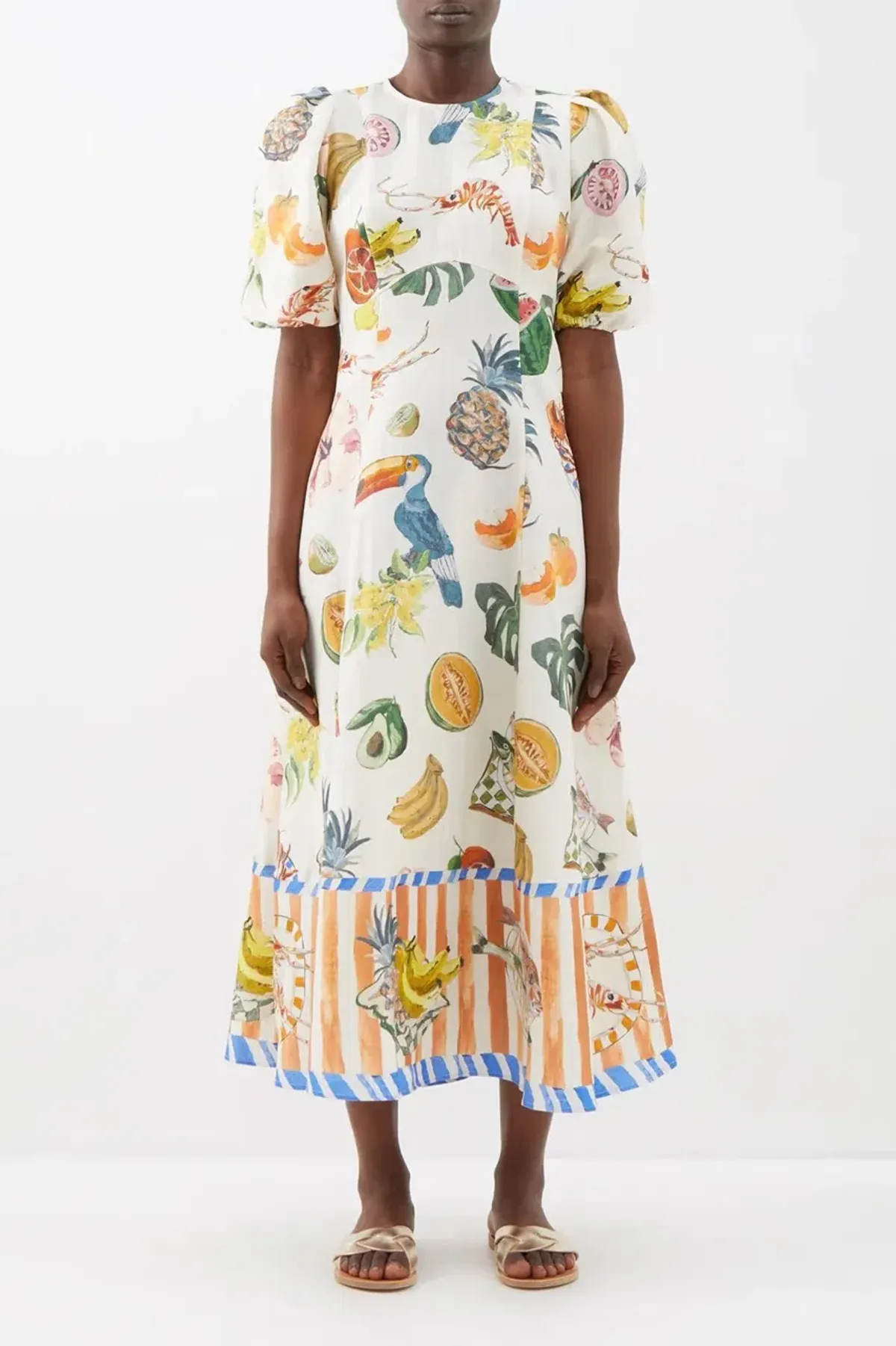 Alemais Theo Midi Dress Multi Size 12 AU - Image 15