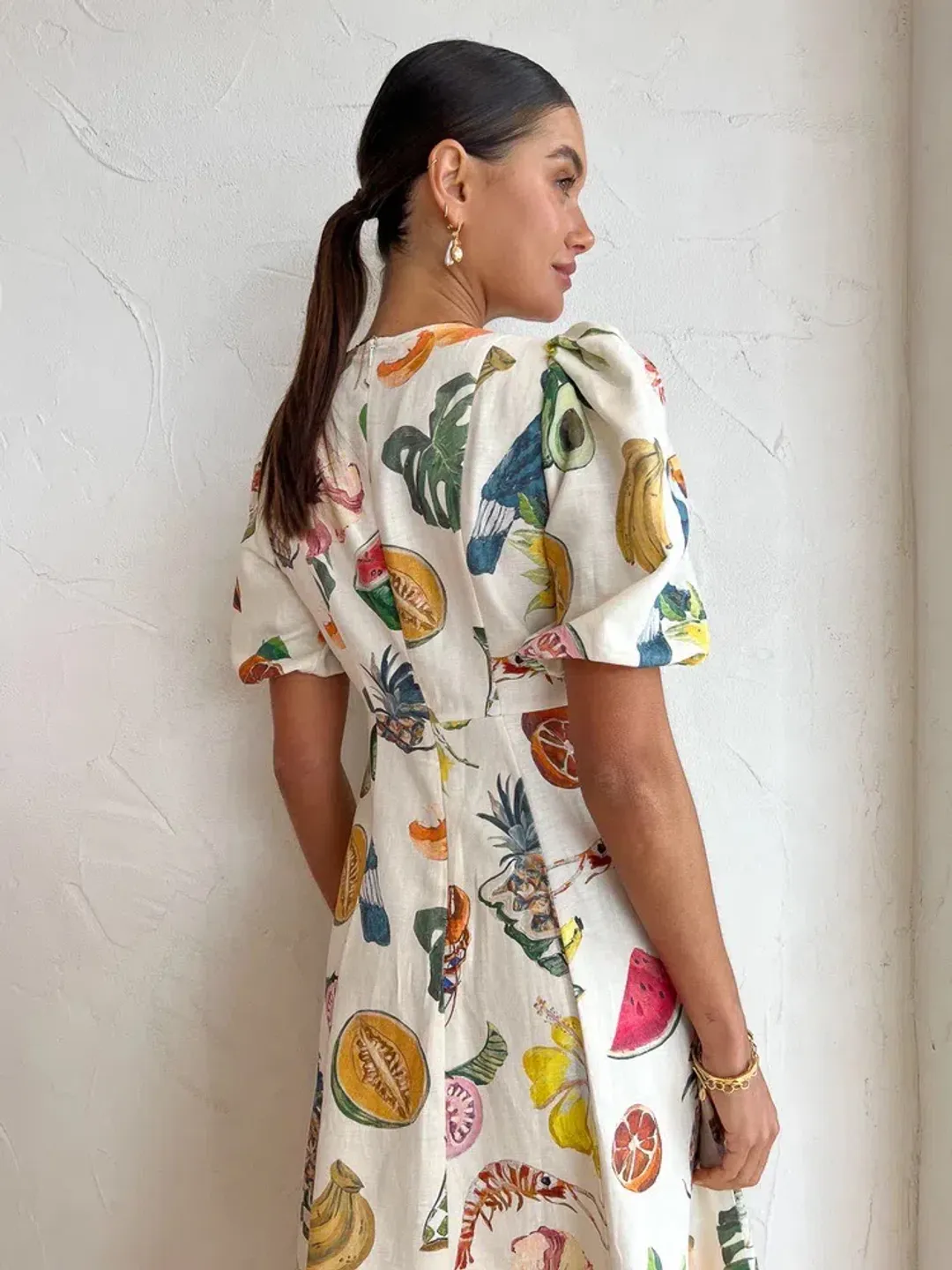 Alemais Theo Midi Dress Multi Size 12 AU for rent on The Volte - main image