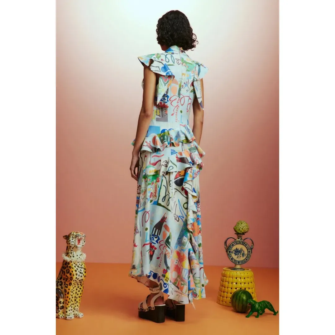 Alemais Aurelia Gown Multi Size 10 for rent on The Volte - main image