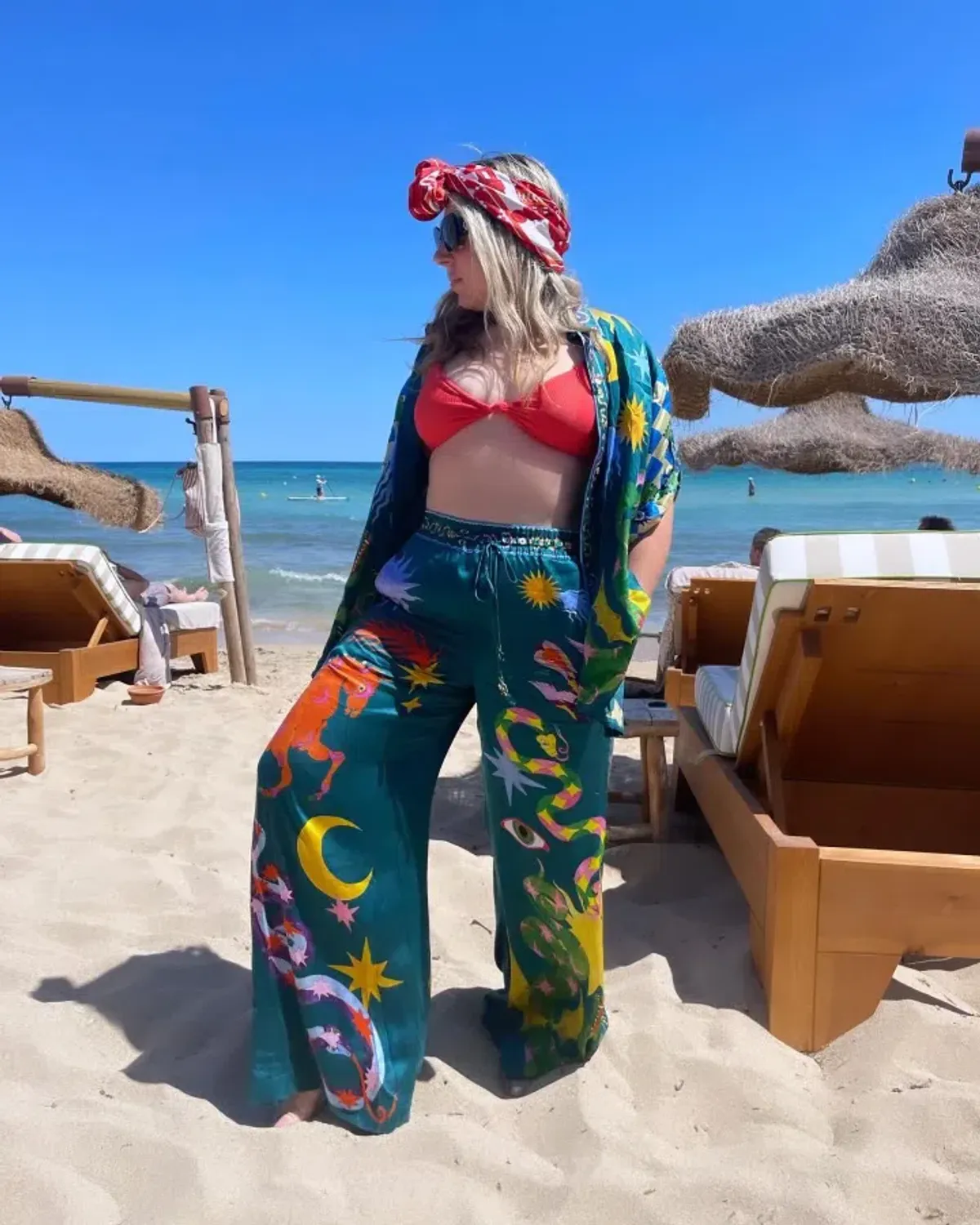 Alemais Guardian Shirt Size 12 and Pants Size 14 Set Green/Print - Image 5