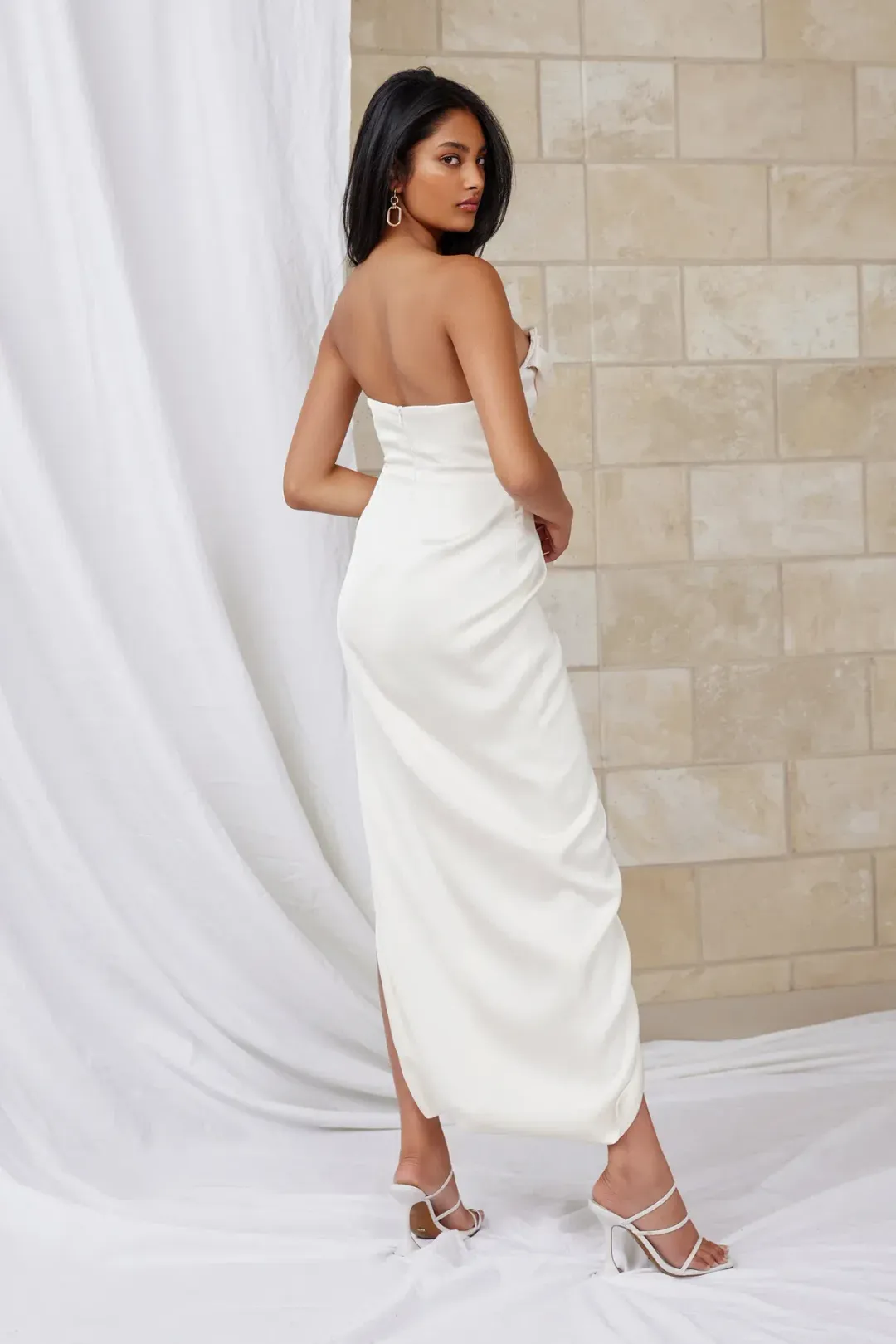 Lexi Juliana Dress White Size 6  for rent on The Volte - main image