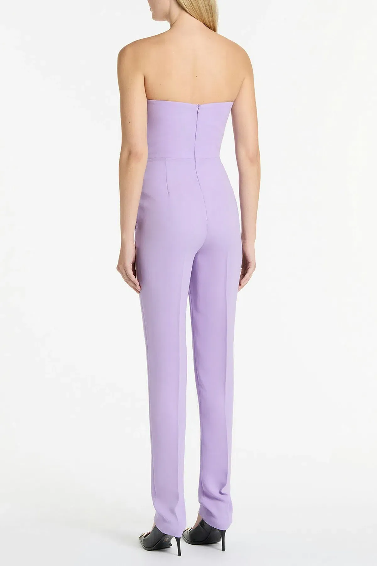 Carla Zampatti Strapless Jumpsuit with pockets Lilac/Purple Size 8  - Image 2